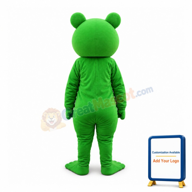 Pure Green Frog Animal Mascot Costume