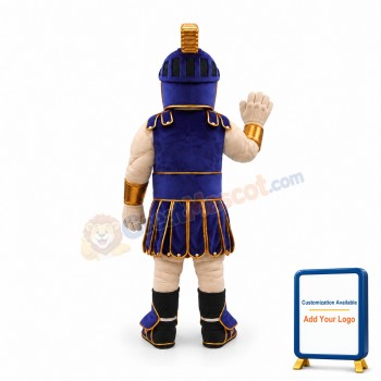 Purple Spartan Warrior Mascot Costume