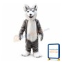 Almost Real Husky Dog Mascot Costume