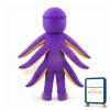 Purple Octopus Boy Mascot Costume