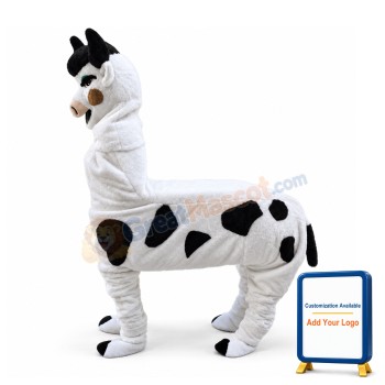 2 Person Little Milk Cow Mascot Costume 