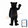 Fierce Black Cougar Mascot Costume