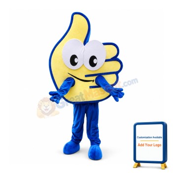 Huge Cartoon Thumbs Up Hand Mascot Costume