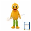 Surprised Yellow Duck Cartoon Mascot Costume