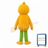 Surprised Yellow Duck Cartoon Mascot Costume