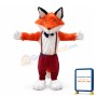 Long Fur Mr. Fox Mascot Costume