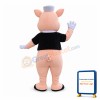 Cheerful Fifer Pig Mascot Costume