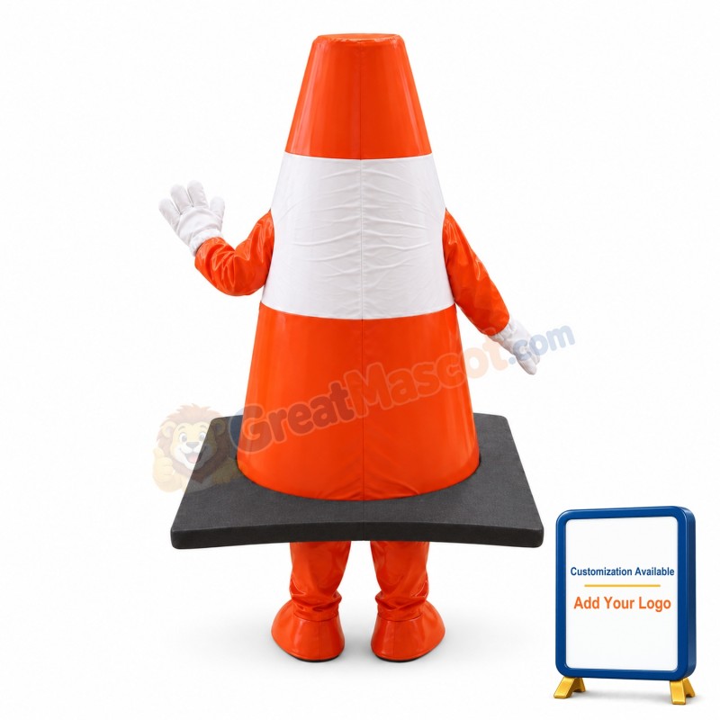 Reflective Traffic Cones Mascot Costume