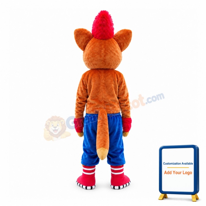 Red Hair Fox Mascot Costume
