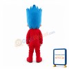 Cool Blue Hair Lightning Little Superhero Mascot Costume