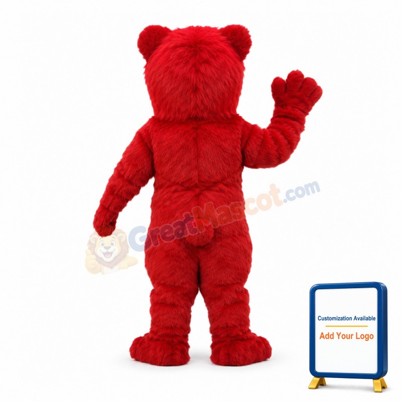 Power Red Lion Mascot Costume