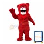 Power Red Lion Mascot Costume