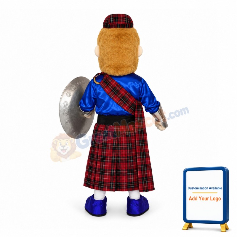Scottish Warrior Mascot Costume