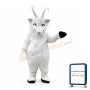 Happy Goat Long Fur Mascot Costume