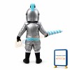 Silver & Blue Armor Knight Mascot Costume
