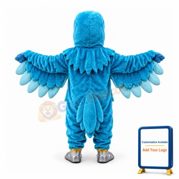 Peacock Blue Parrot Mascot Costume