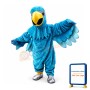 Peacock Blue Parrot Mascot Costume