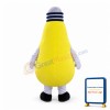 Lovely Cartoon Yellow Light Bulb Mascot Costume