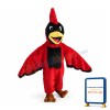 Happy Cardinal Bird Mascot Costume