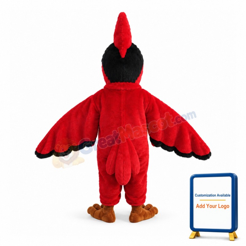 Happy Cardinal Bird Mascot Costume