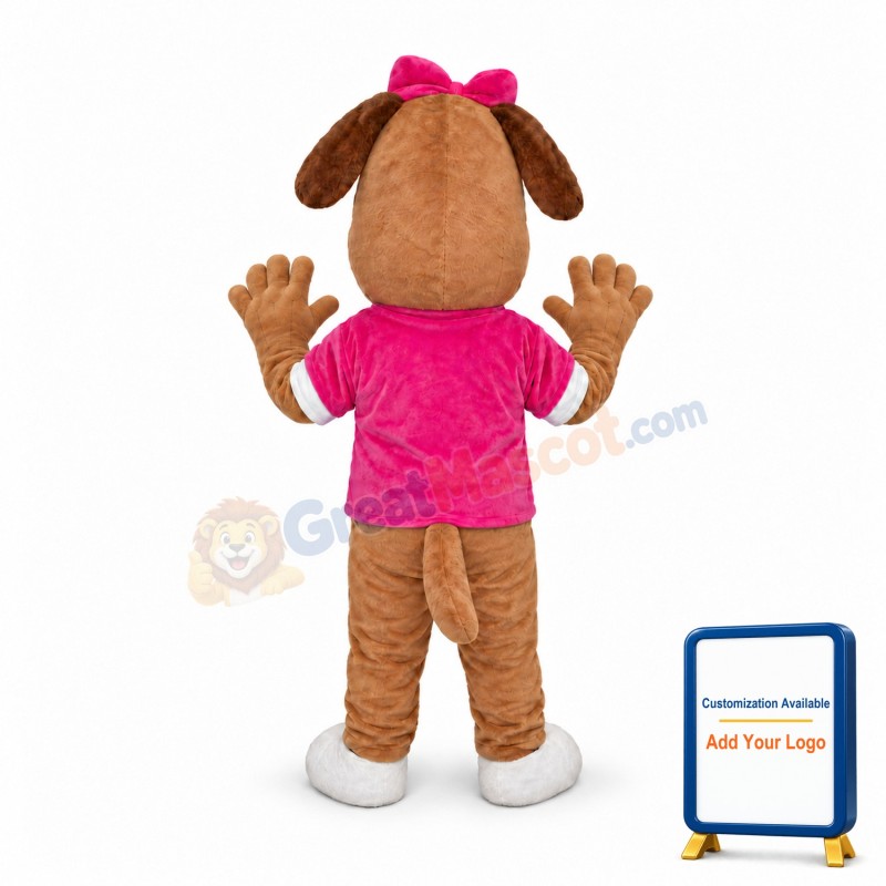 Sweet Cartoon Dog Mascot Costume