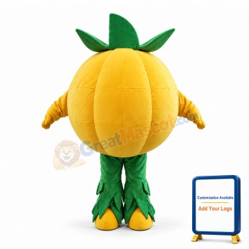 Halloween Yellow Pumpkin Mascot Costume