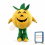 Halloween Yellow Pumpkin Mascot Costume