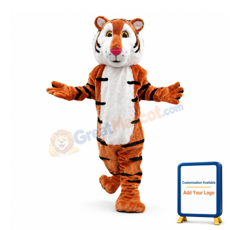 Well-behaved Tiger Mascot Costume