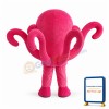 Adult Cartoon Pink Octopus Mascot Costume