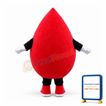 Deluxe Cartoon Blood Drop Mascot Costume