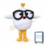 Fat Cartoon White Bird Mascot Costume