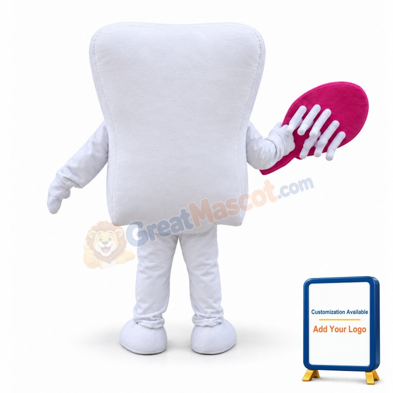 Sweet Cartoon Tooth And Toothbrush Mascot Costume