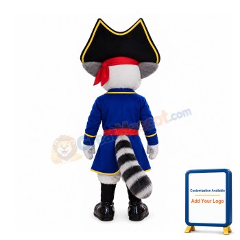 Friendly Lemur Pirate Mascot Costume