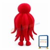 Cute Cartoon Red Octopus Mascot Costume