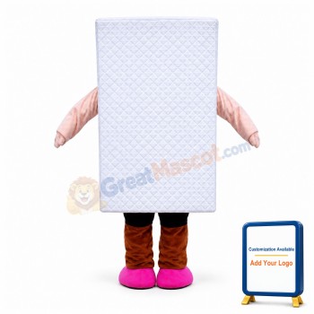 Deluxe Cartoon White Mattress Mascot Costume