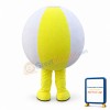 Sad Cartoon Beach Ball Mascot Costume