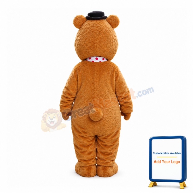 Fozzie Bear Mascot Costume Cartoon Character Mascot