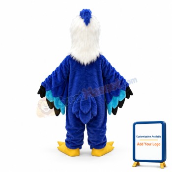 Long Fur Blue Jay Bird Mascot Costume