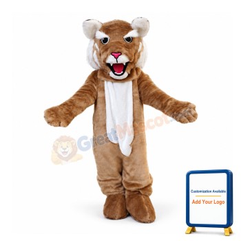 Howling Brown Tiger Mascot Costume