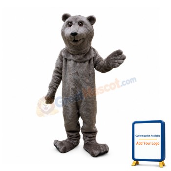 Plush Grizzly bear Mascot Costume
