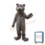 Plush Grizzly bear Mascot Costume