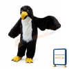 Black Hawk Long Wool Mascot Costume