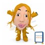 Unusual Only Girl Head Mascot Costume