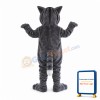 Long Plush Grey Tiger Mascot Costume