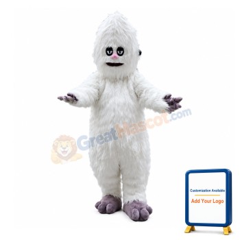 White Bigfoot Mascot Costume