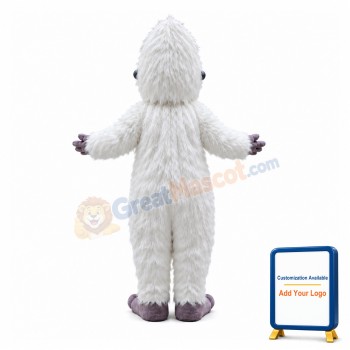 White Bigfoot Mascot Costume