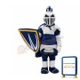 Advanced Silver & Blue Knight Mascot Costume