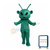 Cheering Little Green Alien Mascot Costume