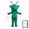 Cheering Little Green Alien Mascot Costume