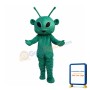 Cheering Little Green Alien Mascot Costume 